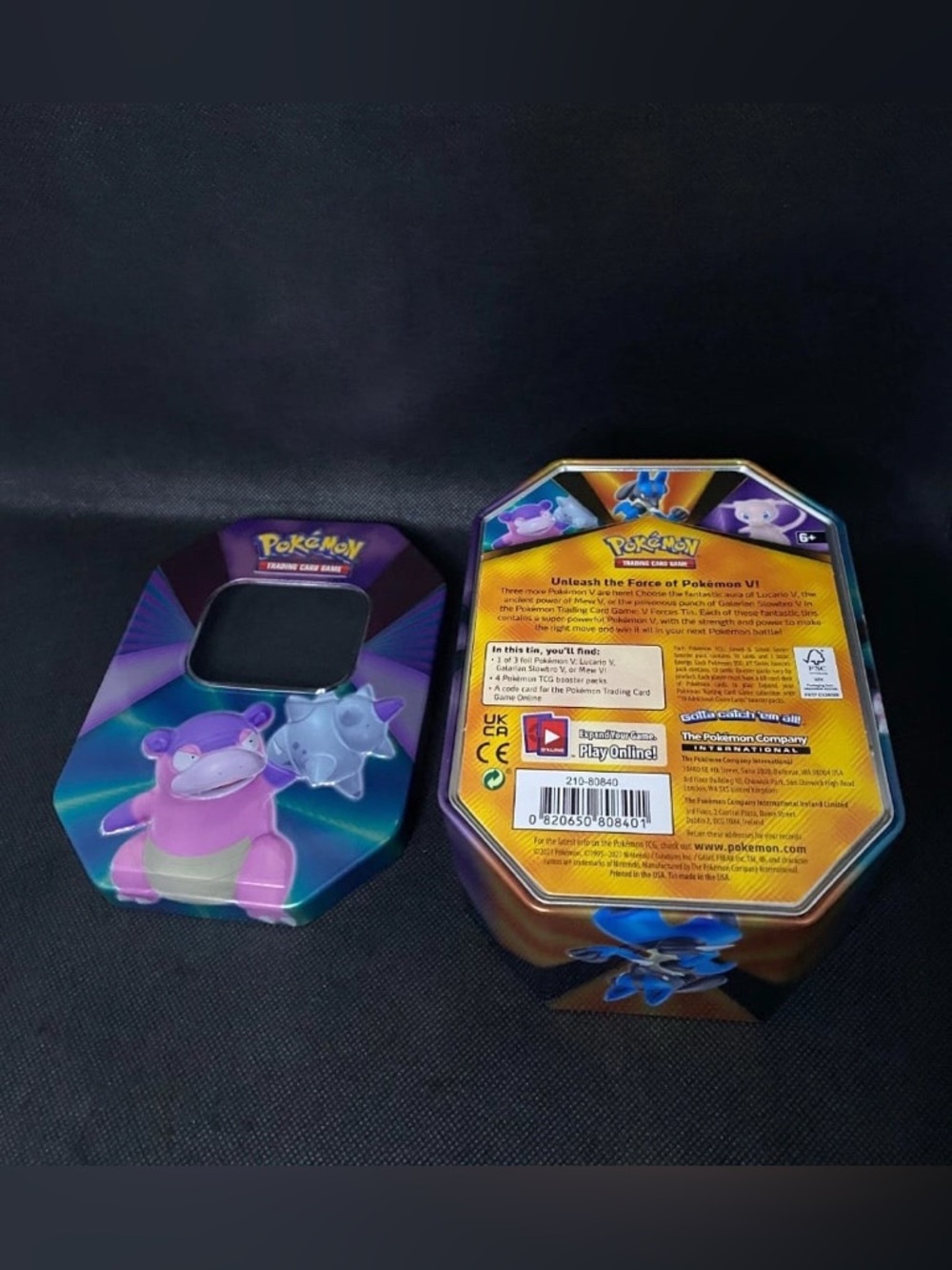 EMPTY Pokemon Galarian Slowbro V Forces Tin